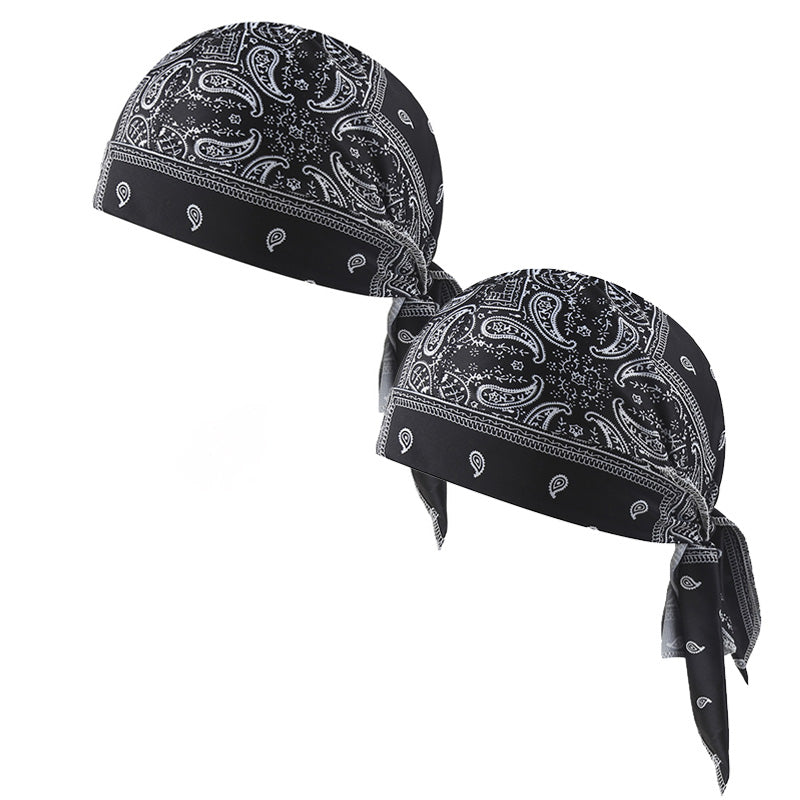 Paisley Cooling Headscarf Set Caps, Moto Pirate Head Wrap Bezpečnostní vložka do helmy, Elastic Fit Ručně omyvatelné multifunkční outdoorové pokrývky hlavy pro sportovce & Outdoorové nadšence