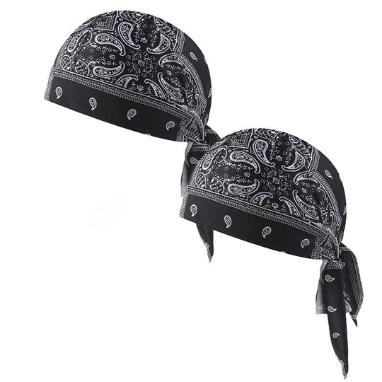Paisley Cooling Headscarf Set Caps, Moto Pirate Head Wrap Bezpečnostní vložka do helmy, Elastic Fit Ručně omyvatelné multifunkční outdoorové pokrývky hlavy pro sportovce & Outdoorové nadšence