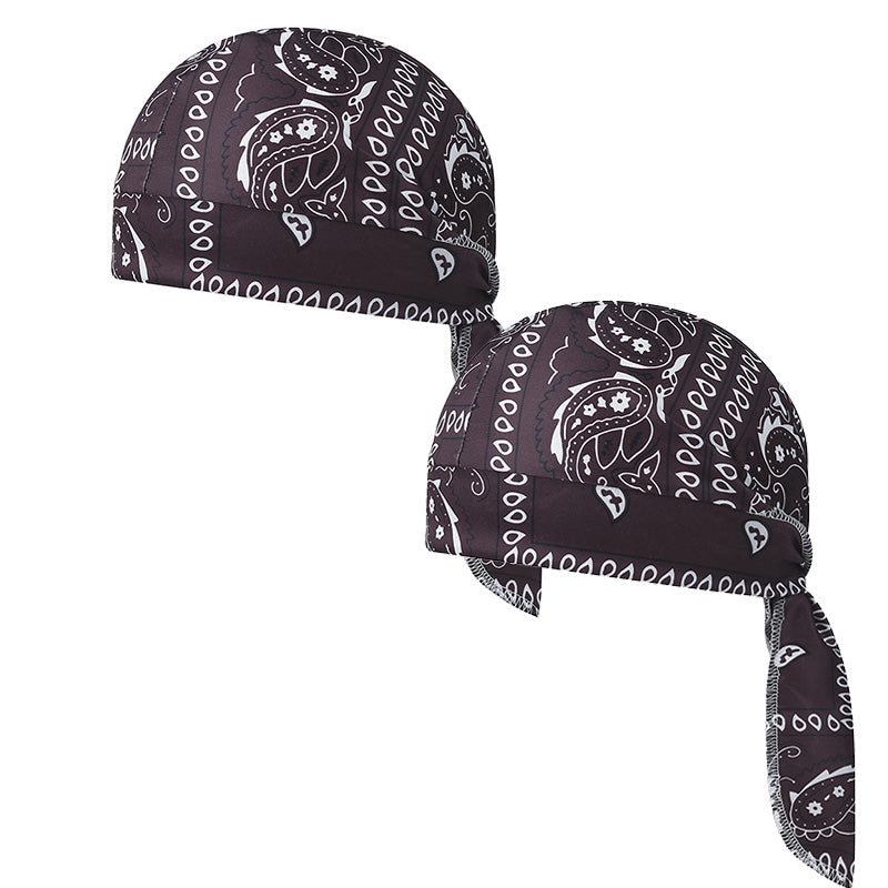 Paisley Cooling Headscarf Set Caps, Moto Pirate Head Wrap Bezpečnostní vložka do helmy, Elastic Fit Ručně omyvatelné multifunkční outdoorové pokrývky hlavy pro sportovce & Outdoorové nadšence
