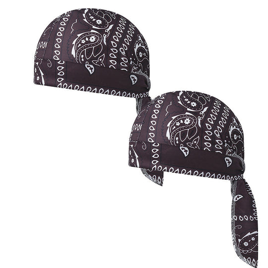 Paisley Cooling Headscarf Set Caps, Moto Pirate Head Wrap Bezpečnostní vložka do helmy, Elastic Fit Ručně omyvatelné multifunkční outdoorové pokrývky hlavy pro sportovce & Outdoorové nadšence