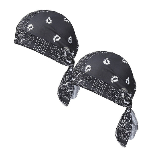 Paisley Cooling Headscarf Set Caps, Moto Pirate Head Wrap Bezpečnostní vložka do helmy, Elastic Fit Ručně omyvatelné multifunkční outdoorové pokrývky hlavy pro sportovce & Outdoorové nadšence