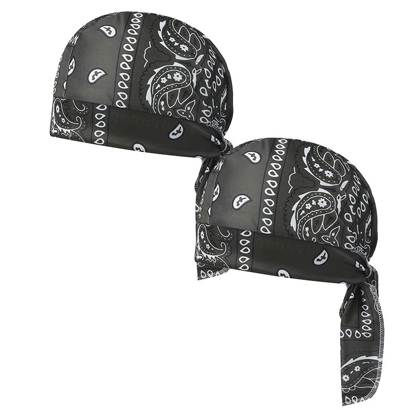 Paisley Cooling Headscarf Set Caps, Moto Pirate Head Wrap Bezpečnostní vložka do helmy, Elastic Fit Ručně omyvatelné multifunkční outdoorové pokrývky hlavy pro sportovce & Outdoorové nadšence