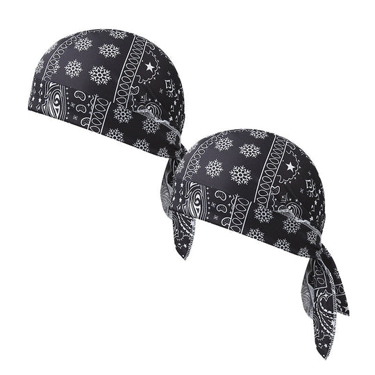 Paisley Cooling Headscarf Set Caps, Moto Pirate Head Wrap Bezpečnostní vložka do helmy, Elastic Fit Ručně omyvatelné multifunkční outdoorové pokrývky hlavy pro sportovce & Outdoorové nadšence