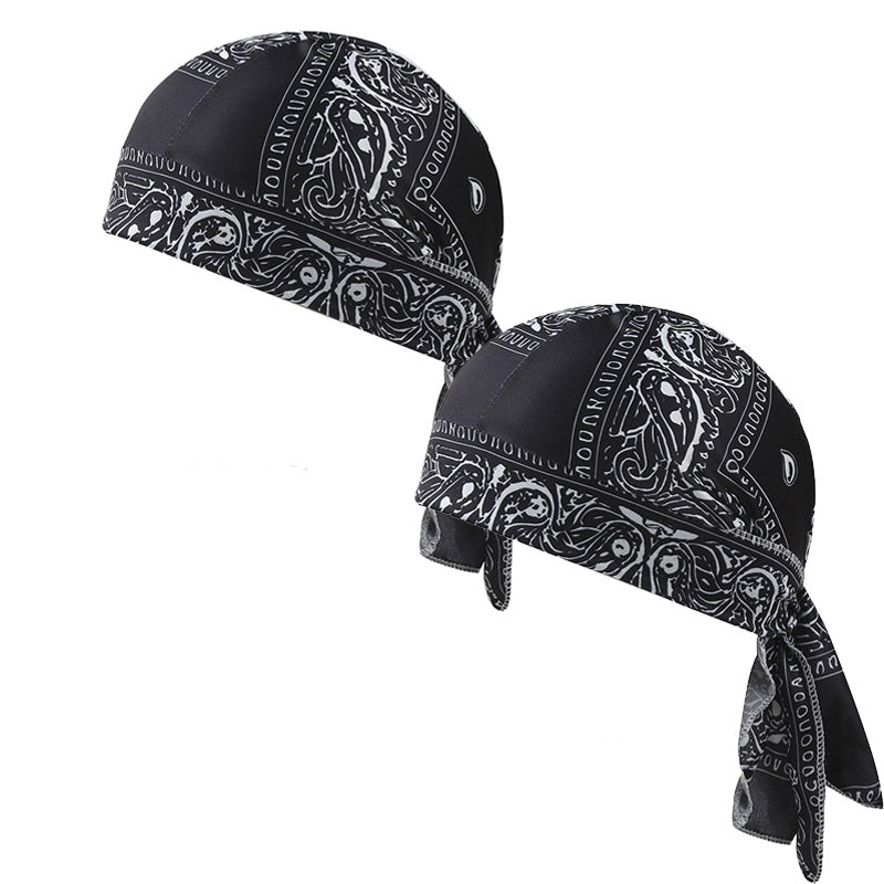 Paisley Cooling Headscarf Set Caps, Moto Pirate Head Wrap Bezpečnostní vložka do helmy, Elastic Fit Ručně omyvatelné multifunkční outdoorové pokrývky hlavy pro sportovce & Outdoorové nadšence