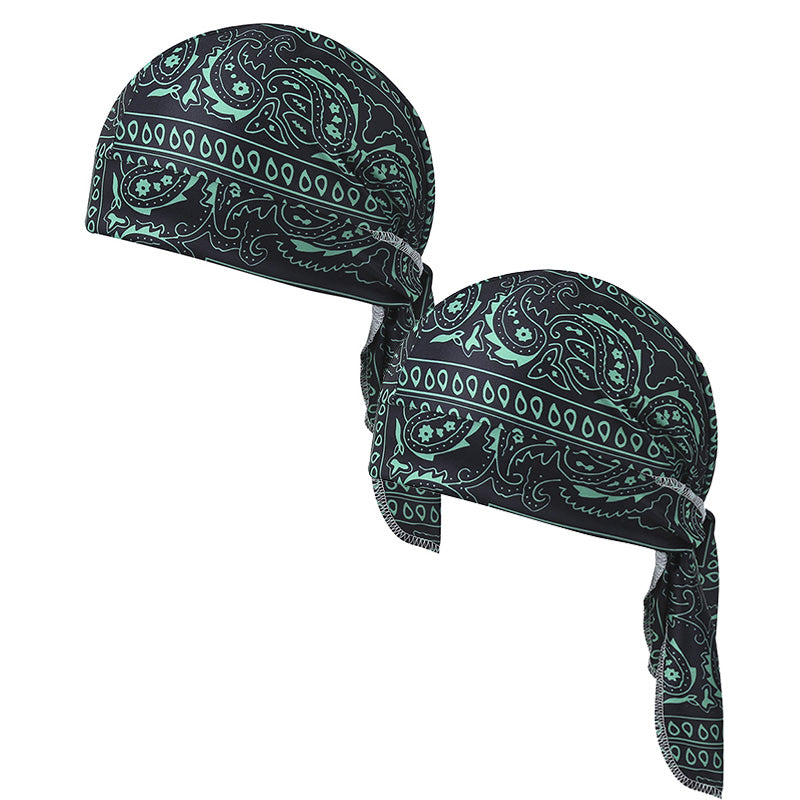 Paisley Cooling Headscarf Set Caps, Moto Pirate Head Wrap Bezpečnostní vložka do helmy, Elastic Fit Ručně omyvatelné multifunkční outdoorové pokrývky hlavy pro sportovce & Outdoorové nadšence