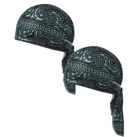 Paisley Cooling Headscarf Set Caps, Moto Pirate Head Wrap Bezpečnostní vložka do helmy, Elastic Fit Ručně omyvatelné multifunkční outdoorové pokrývky hlavy pro sportovce & Outdoorové nadšence