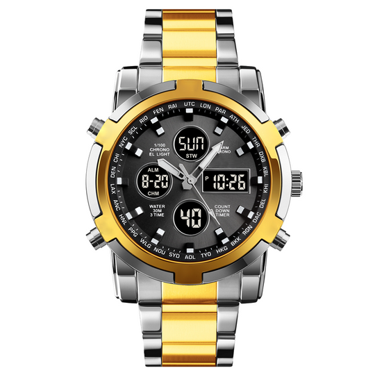 ⌚ 50% OFF NOW! 🔥 Men‘s Military Watch – Analog-Digital Display, Waterproof & Shock-Resistant 🛡️