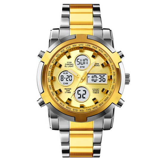⌚ 50% OFF NOW! 🔥 Men‘s Military Watch – Analog-Digital Display, Waterproof & Shock-Resistant 🛡️