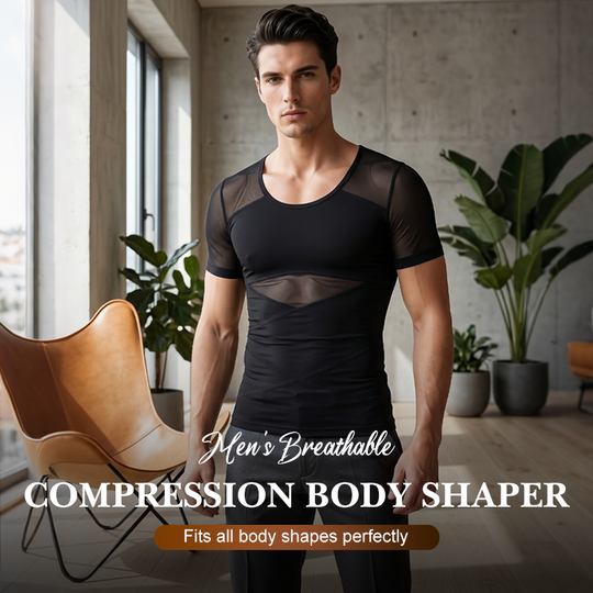 📢📢40% OFF !! ⏰Men's Breathable Compression Body Shaper