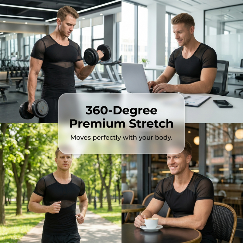 📢📢40% OFF !! ⏰Men's Breathable Compression Body Shaper