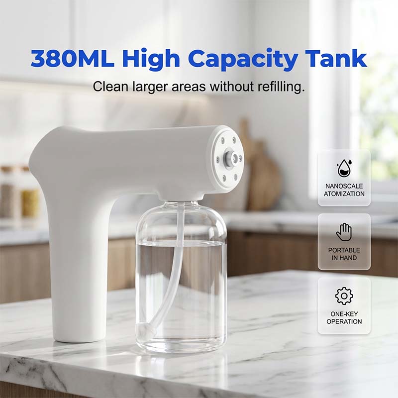🦠 50% OFF NOW! 🚫 Cordless Nano Atomizer – Touchless Disinfecting, Blue Light – For Home, Office & Car 🏠