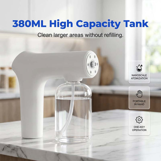 🦠 50% OFF NOW! 🚫 Cordless Nano Atomizer – Touchless Disinfecting, Blue Light – For Home, Office & Car 🏠