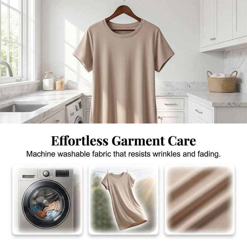 🌺Summer Hot Sale 50% OFF💐Women's T-Shirt Dress – Soft, Pockets, Effortless Midi