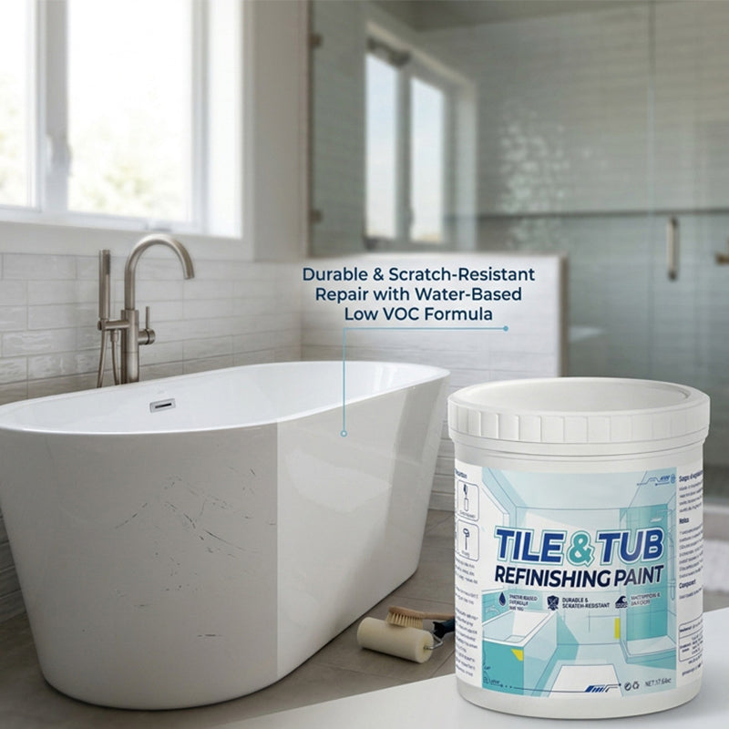 🎨 Újítsa fel csempéjét és kádját – Vízalapú csempe- és kádfelújító festék – Utánvétes 🛁✨