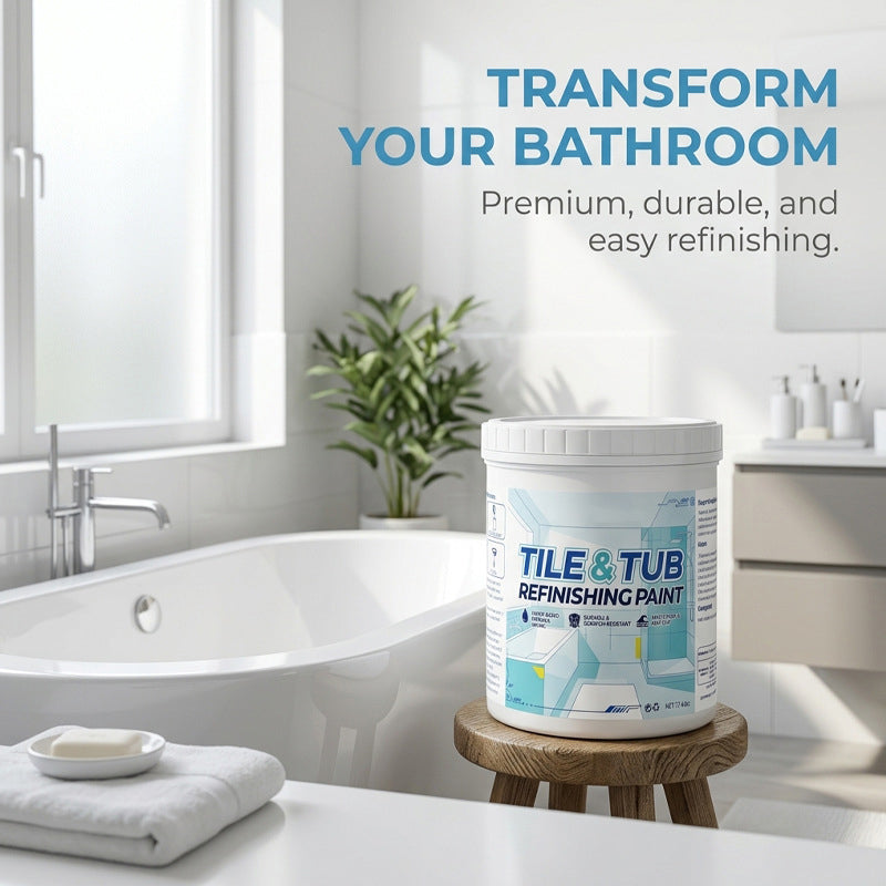 🥳OFFERTA IMPERDIBILE 2026🥳💞Oltre 50.000 unità vendute!🛁🎨 Piastrella &  Kit di vernice per il restauro della vasca da bagno – Finitura impermeabile e antiscivolo. Copre le macchie &  crepe. Facile da fare da soli, non serve un professionista. ✨🛡️