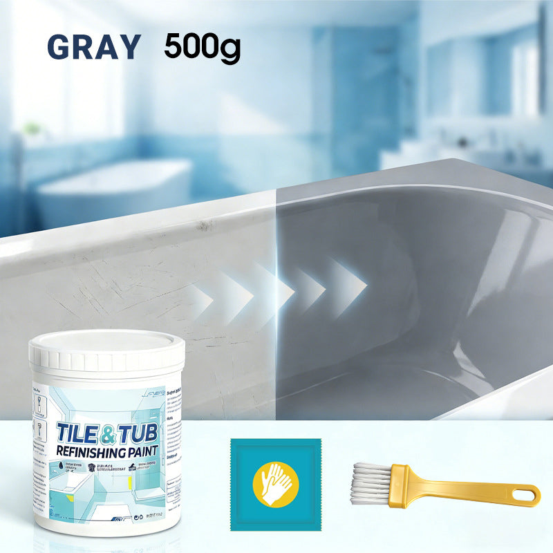 🥳OFFERTA IMPERDIBILE 2026🥳💞Oltre 50.000 unità vendute!🛁🎨 Piastrella &  Kit di vernice per il restauro della vasca da bagno – Finitura impermeabile e antiscivolo. Copre le macchie &  crepe. Facile da fare da soli, non serve un professionista. ✨🛡️