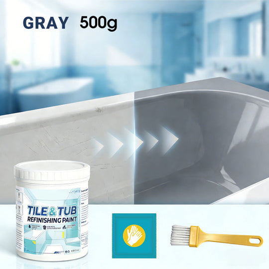 🥳OFFERTA IMPERDIBILE 2026🥳💞Oltre 50.000 unità vendute!🛁🎨 Piastrella &  Kit di vernice per il restauro della vasca da bagno – Finitura impermeabile e antiscivolo. Copre le macchie &  crepe. Facile da fare da soli, non serve un professionista. ✨🛡️