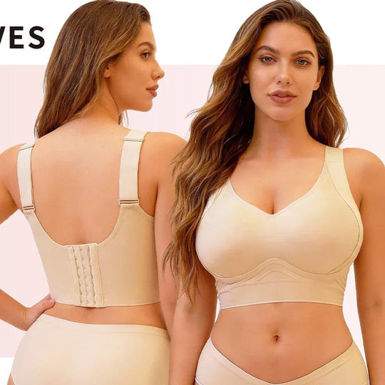 🥳2026 HOT SALE🥳💞50K+ SOLD!👗🌸 50% OFF! Full Coverage Seamless Support Bra – Anti‑sagging, side smoothing, wide straps. All‑day comfort & lift. 👙✨