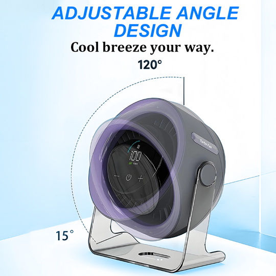 [Summer Essential] Redhut 2026 Desk Fan with LED Display USB Powered Portable 100 Speeds 120° Tilt Quiet Long Battery Life Oscillating Table Fan for Bedroom Office Home Camping