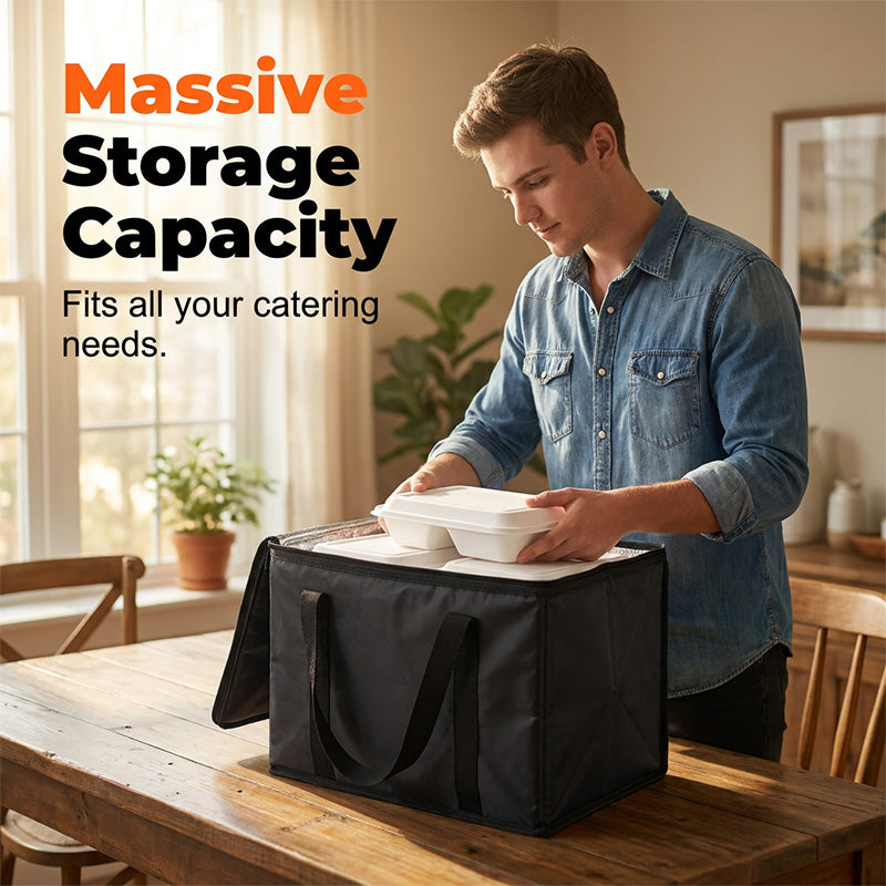 📢📢50% OFF !! ⏰Large Capacity Handheld Zipper Aluminum Foil Insulated Bag