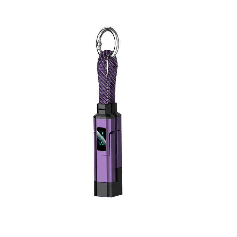 🔥Portachiavi con display digitale 4 in 1 e cavo di ricarica