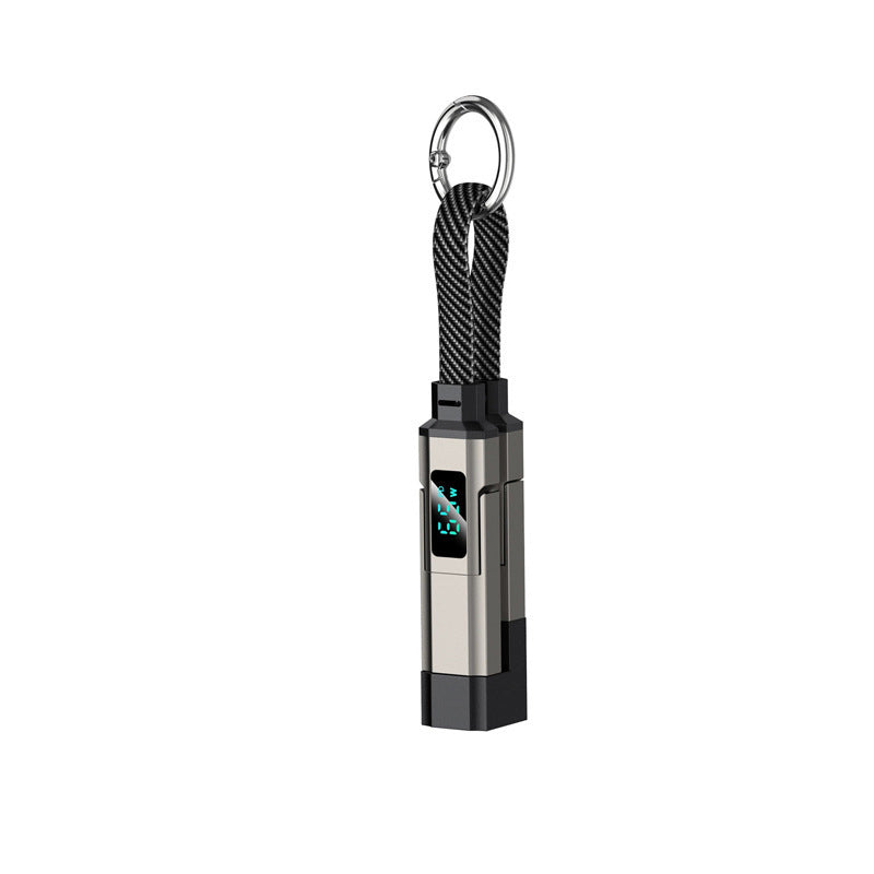 🔥Portachiavi con display digitale 4 in 1 e cavo di ricarica