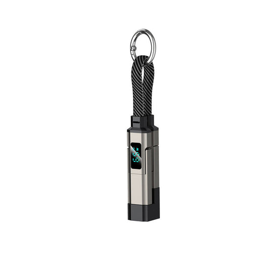 🔥Portachiavi con display digitale 4 in 1 e cavo di ricarica