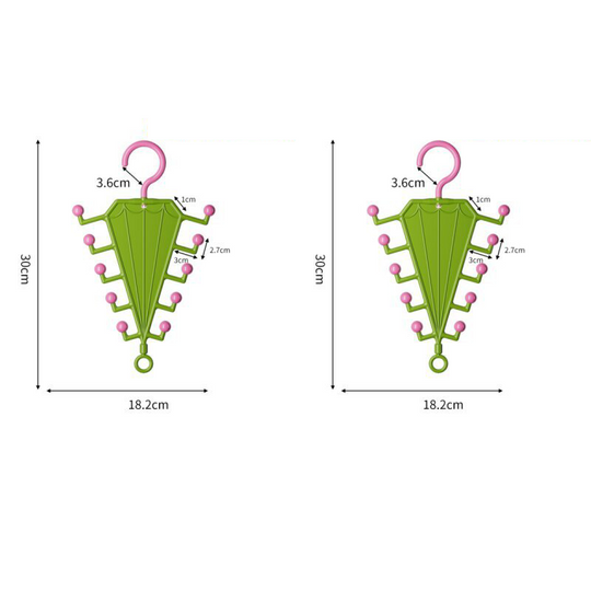 Multi-Functional V-Shaped Double Sided Hanger Storage Rack