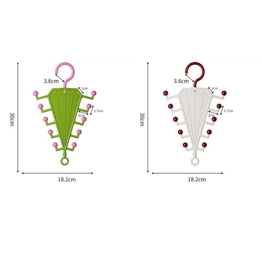 Multi-Functional V-Shaped Double Sided Hanger Storage Rack