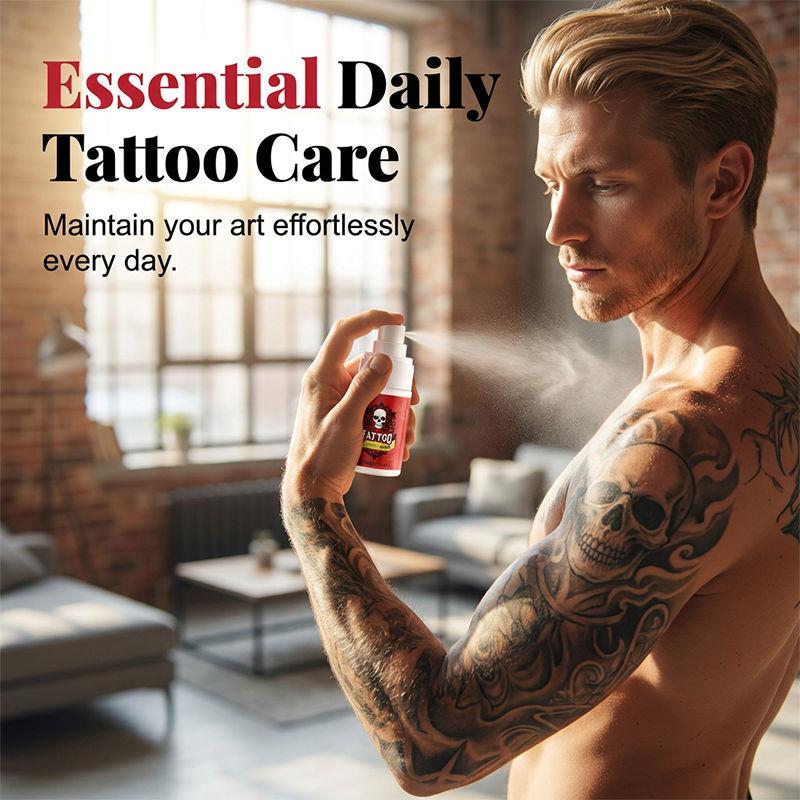 💥 Oltre 50.000 unità vendute!💉 Spray per la cura post-tatuaggio: idrata e ravviva la brillantezza dell'inchiostro.  🎨✨