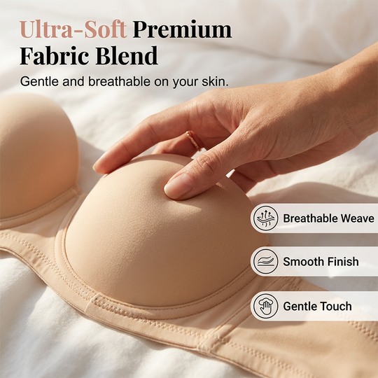 Anti-Slip Push-Up Bandeau Bra