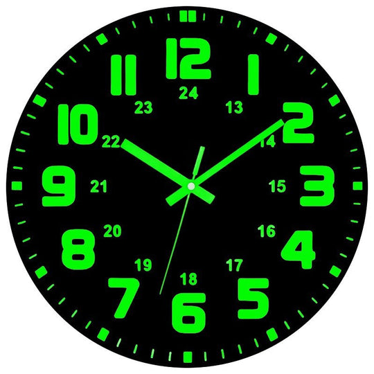 🕐 LIMITED-TIME 50% OFF! ✨ Luminous Wall Clock – Silent, 12-Inch, Day & Night Visibility 🌙