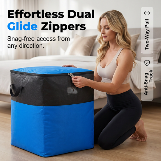 📦🔥LAST DAY: Only £8.99‼️🧳 Collapsible Storage and Moving Bag – Heavy-duty handles & zippered closure – Folds flat, perfect for moving, travel or closet organization – reusable & easy to clean 🏠