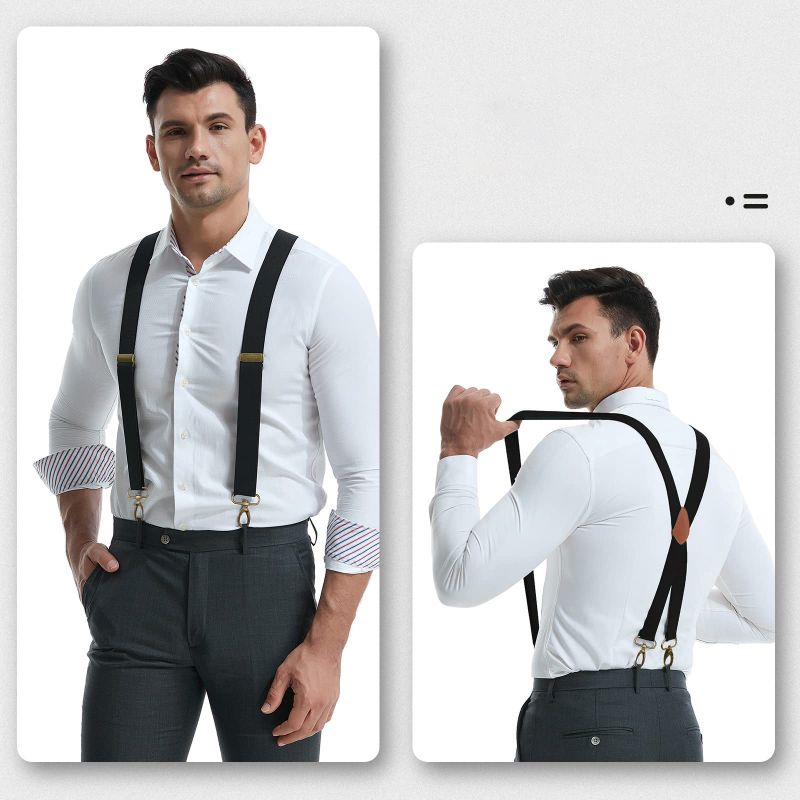 🧵👖🌀 LIMITED-TIME 50% OFF! Universal X-Shaped High-Elastic Suspenders – Stretchy & Breathable, No More Sagging Pants, Perfect for Work, Leisure, or Active Days 🏃‍♂️💨