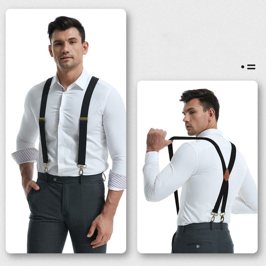 🧵👖🌀 LIMITED-TIME 50% OFF! Universal X-Shaped High-Elastic Suspenders – Stretchy & Breathable, No More Sagging Pants, Perfect for Work, Leisure, or Active Days 🏃‍♂️💨