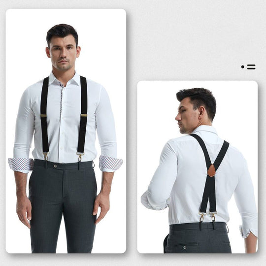 🧵👖🌀 LIMITED-TIME 50% OFF! Universal X-Shaped High-Elastic Suspenders – Stretchy & Breathable, No More Sagging Pants, Perfect for Work, Leisure, or Active Days 🏃‍♂️💨