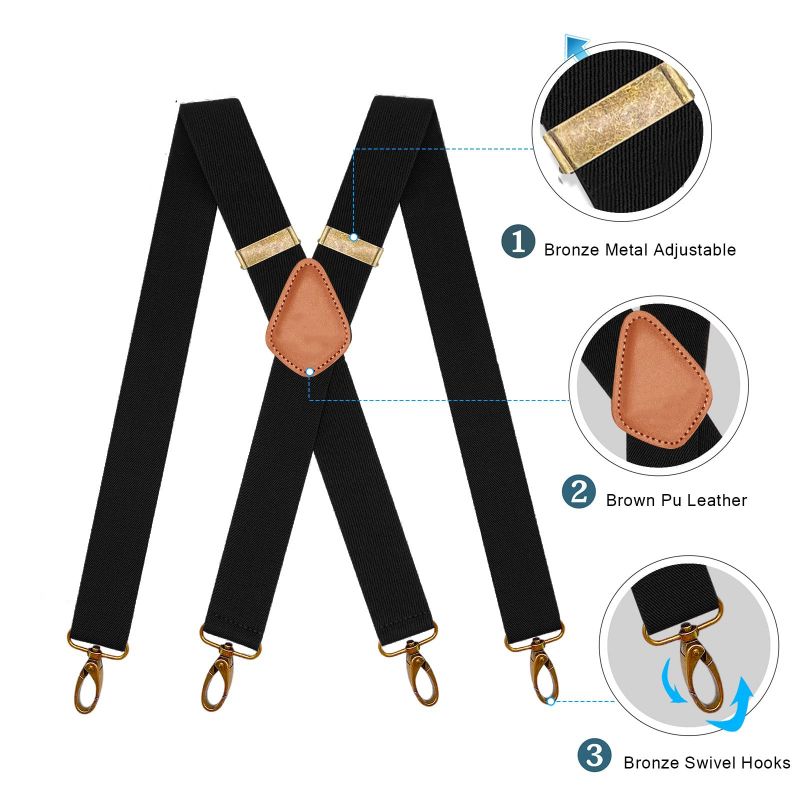 🧵👖🌀 LIMITED-TIME 50% OFF! Universal X-Shaped High-Elastic Suspenders – Stretchy & Breathable, No More Sagging Pants, Perfect for Work, Leisure, or Active Days 🏃‍♂️💨