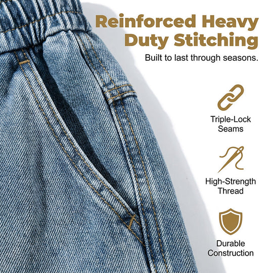 🩳 49% OFF NOW! 🏙️ Men's Loose Denim Cargo Shorts – High street style & adjustable fit – Durable cotton, perfect for skatepark or summer streets 🛹