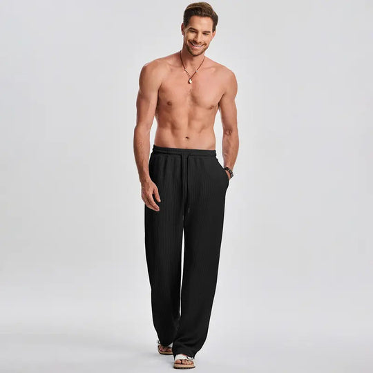 ⚽️🏆️World Cup Sale:40% OFF🎉70K+ SOLD! 🥳Men's Ribbed Sleeveless Tank Top & Pants 2-Piece Set