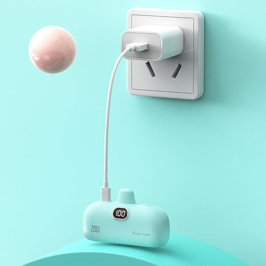 🥳2026 HOT SALE🥳💞50K+ SOLD!💖🔌 50% OFF! Portable 5000mAh Power Bank – Wireless charge, digital display. Tiny as lipstick, huge power. Never run out of juice! 🚀💎