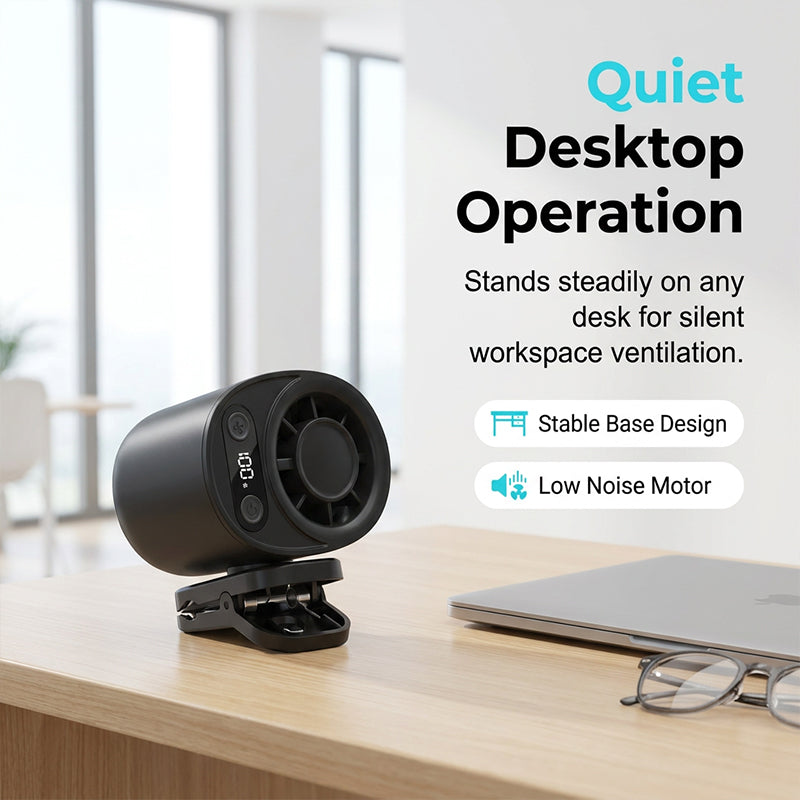 Mini Wearable Neck and Desktop USB Fan