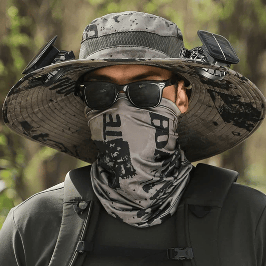 New Solar-Powered Outdoor Cooling Fan Hat — Sun Protection Hat with Solar Fan | Dual-Power Rechargeable Fan | Outdoor Water-Resistant Fan | Ideal for Sporting Events | Unisex Design | TikTokShopSpringGlowUp Sun Bucket Hat Lightweight Golf Hat