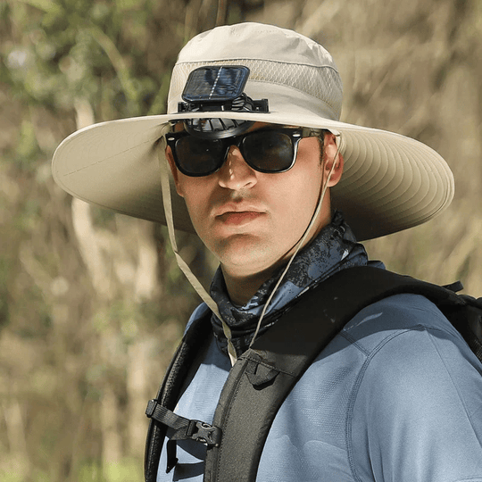 New Solar-Powered Outdoor Cooling Fan Hat — Sun Protection Hat with Solar Fan | Dual-Power Rechargeable Fan | Outdoor Water-Resistant Fan | Ideal for Sporting Events | Unisex Design | TikTokShopSpringGlowUp Sun Bucket Hat Lightweight Golf Hat