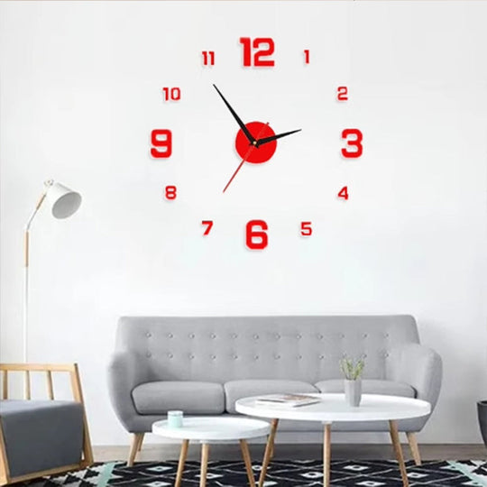 2026 HOT SALE50K+ SOLD!3D DIY Luminous Acrylic Wall Clock Set