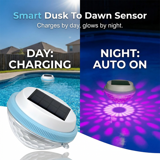 💥Solar Floating Pool Lights with Remote Control — RGB Colour-Changing, IP68 Waterproof, 16 Lighting Modes