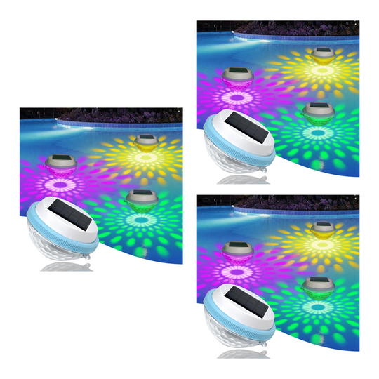 💥Solar Floating Pool Lights with Remote Control — RGB Colour-Changing, IP68 Waterproof, 16 Lighting Modes