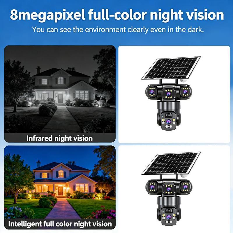 ⏳ LIMITED-TIME 50% OFF! ⏰6K 9MP Outdoor Wi-Fi Security Camera | 10x Zoom, 3 Lenses, 360° PTZ | IP66 Waterproof, Color Night Vision, Two-Way Audio, Motion Tracking