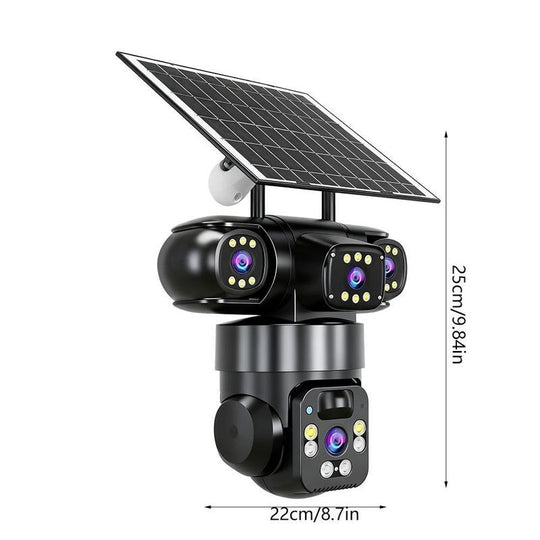 ⏳ LIMITED-TIME 50% OFF! ⏰6K 9MP Outdoor Wi-Fi Security Camera | 10x Zoom, 3 Lenses, 360° PTZ | IP66 Waterproof, Color Night Vision, Two-Way Audio, Motion Tracking