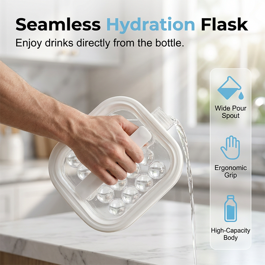🥇Summer Hot Sale 💦Portable Silicone Ice Ball Maker Kettle🧊