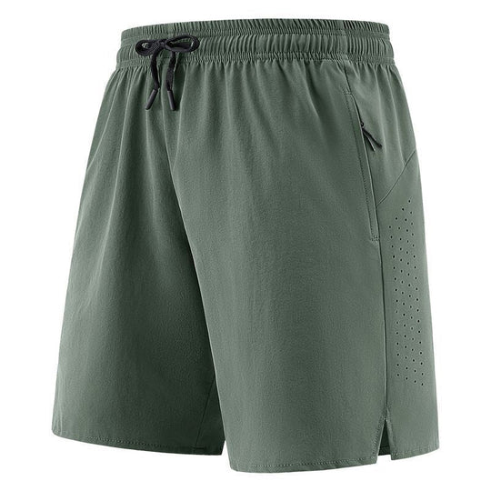 Men's Quick Dry Sports Shorts with Zipper Pockets